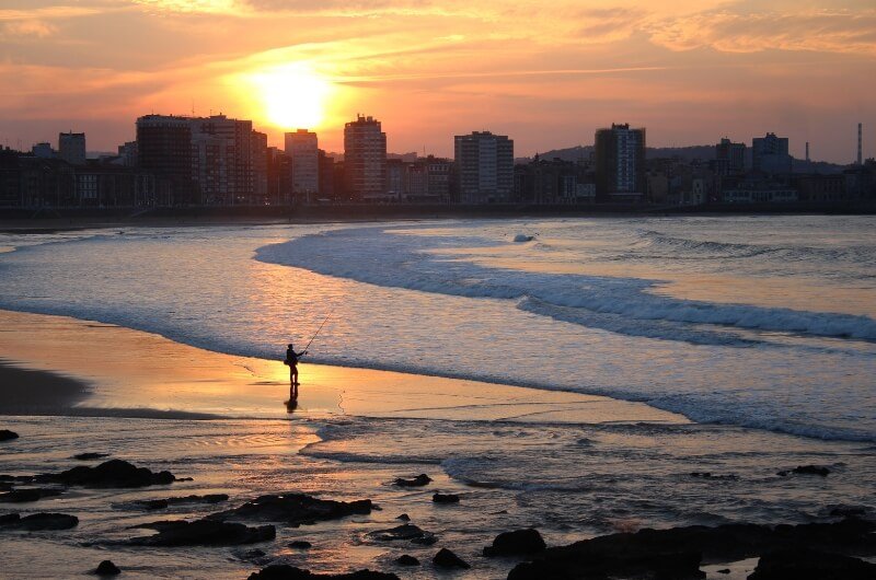 Atardecer en Gijón