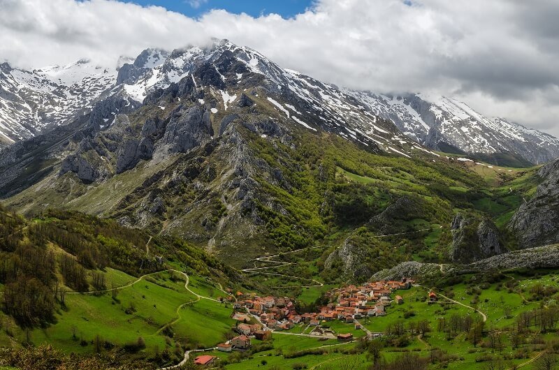 Sotres, en Asturias